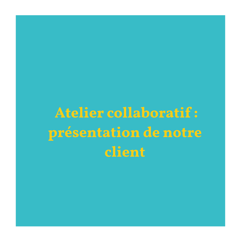 Atelier collaboratif : Présentation de notre client